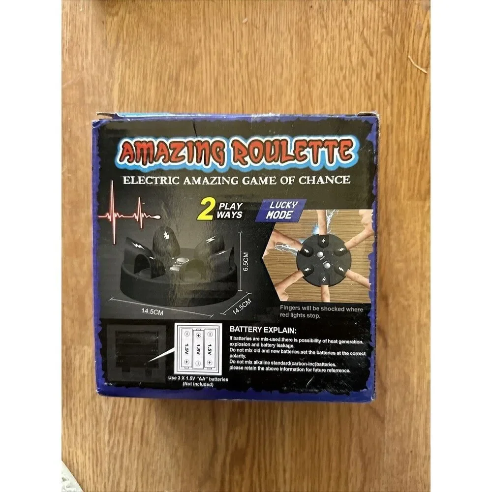 New Shock Roulette Game – Electric Shocking Toy – Party Challenge Game